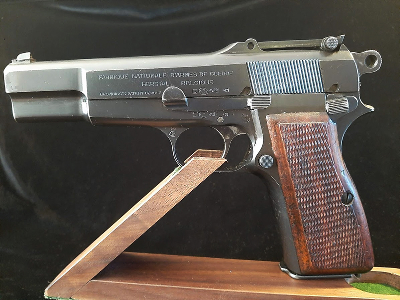 FN Hi Power 9mm Pistol with holster-Stock.Ref.#01.FNBHP